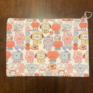 BT21 baby pink cosmetic pouch